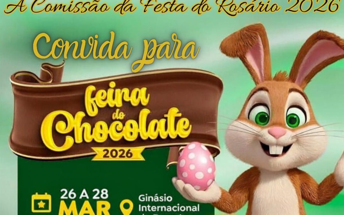 Comissão da Festa do Rosário 2026 convida para a Feira do Chocolate em Catalão